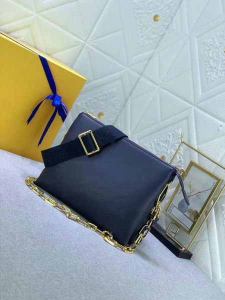 

women's large capacity baguette 57790 designer goat leather pm mm print coussin size 26 handbag chain women's organ body bag dicky