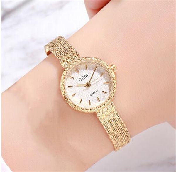 

2023 sen series vintage alloy watch strap women's watch colorful multi color wrist watch art academy style fashion cross border, Slivery;golden