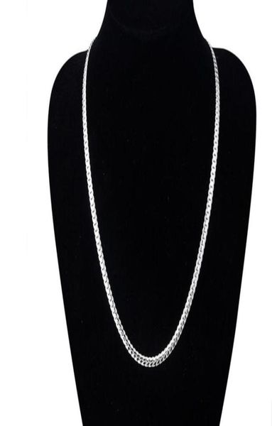 

new arrivals women 6mm full sideways silver necklace 925 sterling silver fashion jewelry women men link chain necklace4508741