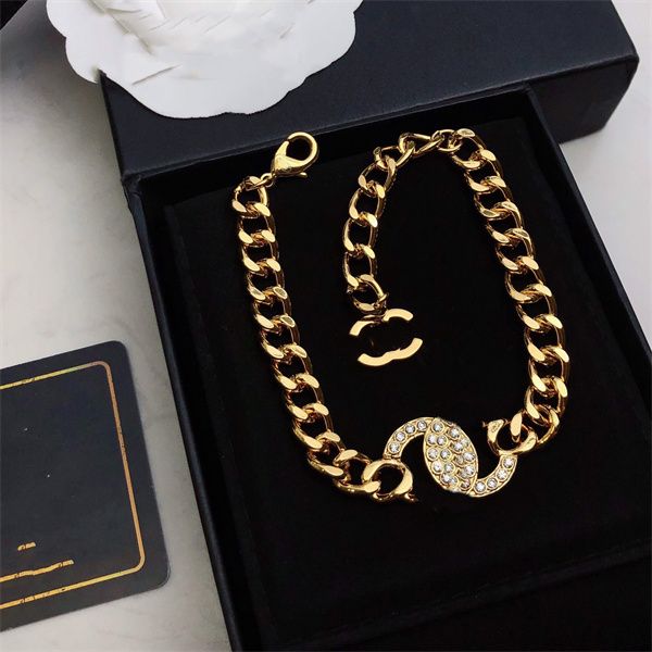 

luxury charm bracelets designer for women classic jewelry letter ccity woman gold bracelets men's cuff bracelet 745145, Golden;silver