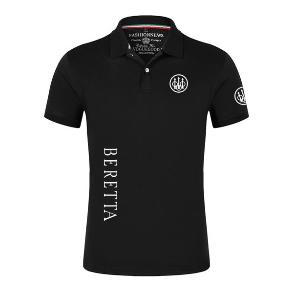 

men's polos tactical shooting printing fashion 2023 summer short sleeve solid color breathable allmatch polo shirt 230630, White;black