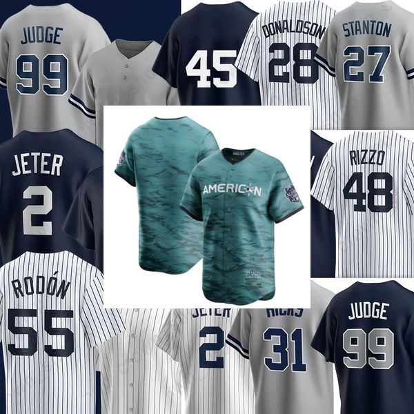 

2023 all-star city men women youth new 48 anthony rizzo 25 gleyber torres 95 oswaldo cabrera 12 isiah kiner-falefa york yankees baseball jer, Blue;black