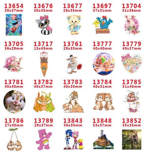

60pcslot pr13654 resins cartoon character animal flatback for hair bows hair accessories planar resin crafts diy decorations6225279, Slivery;white