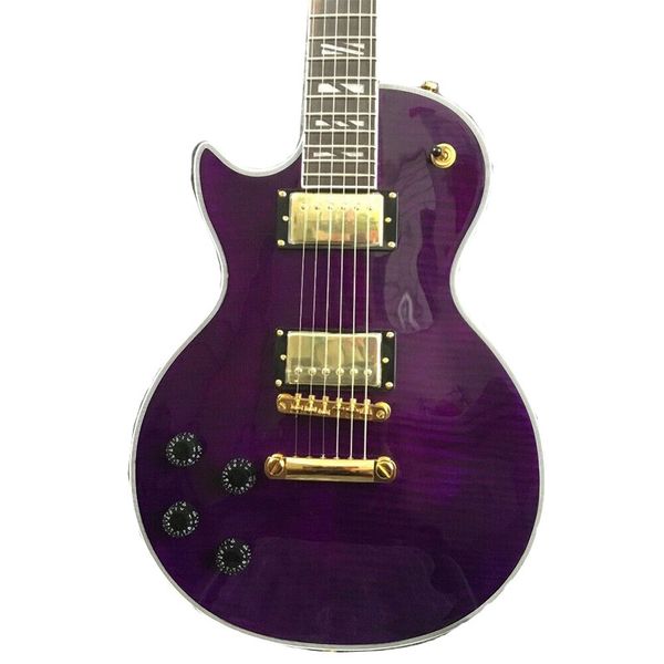 

new purple 6 string rosewood fingerboard left handed electric guitar