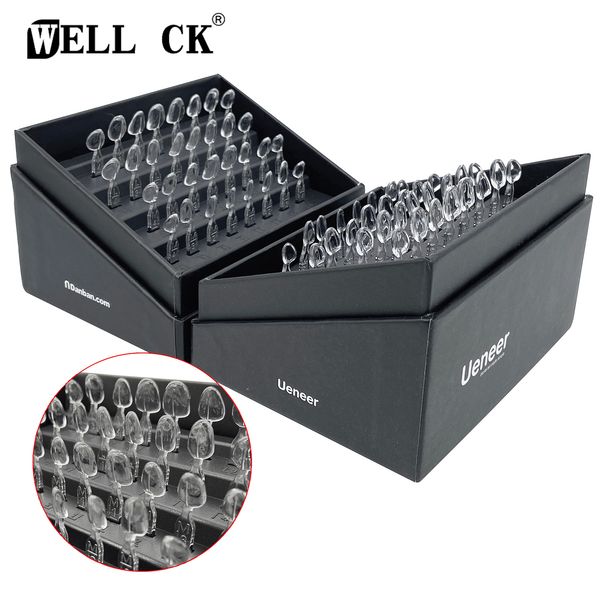 

magnifying glasses 32pcs set dental veneer mould kit composite resin mold light cure autoclave anterior front teeth whitening tools 230701