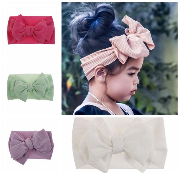 

big bow baby girls headband children take poes hair accessory kids lovely hairband 10 colors offer choose2581208, Slivery;white