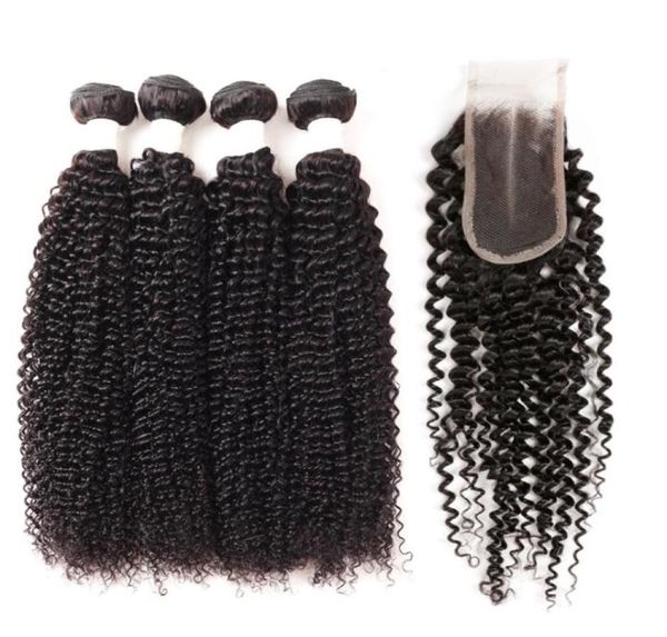 

ishow 9a peruvian kinky curly bundles 4pcs with 24 lace closure whole human hair bundles with closure brazilian hair weave42428298413447, Black