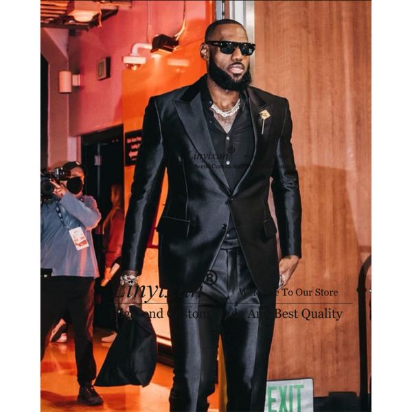 

men's suits blazers handsome black mens james slim fit wedding groom tuxedo business 2 piece set jacket pants banquet blazer terno masc, White;black