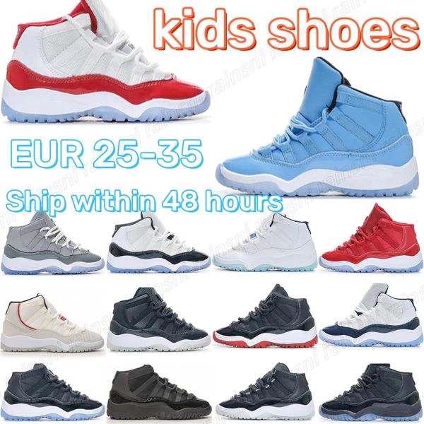 

kids shoes 11s youth cherry cool grey toddlers childrens bred gamma blue concord university blue legend blue win like 82 anniversary, Black;red