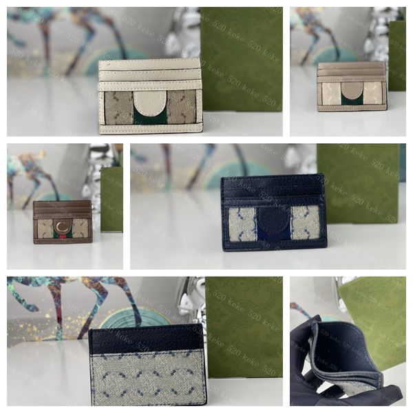

2023 new coin card holder womens mens designer fashion pocket luxury wallet coins credit cards case brown monogrammed plaid canvas 523159, Brown;gray