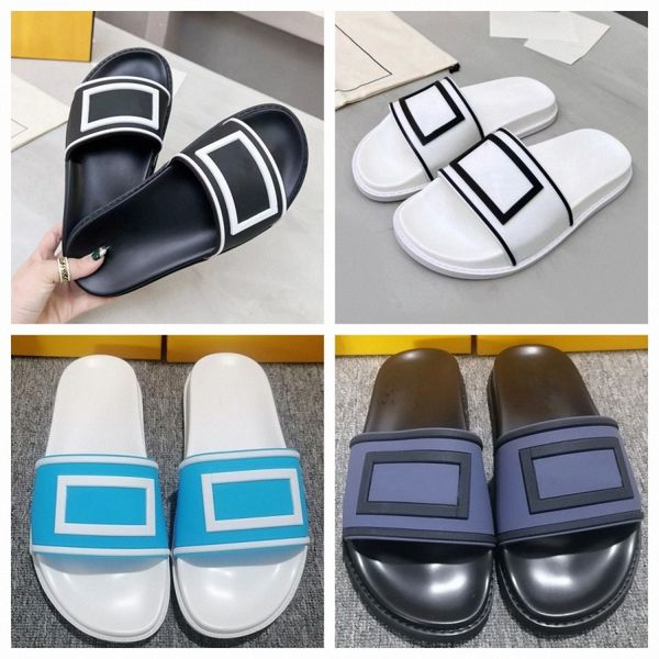

mens womens black rubber footbed slippers pool slide sandals flats slippers open toe slip on molded women men classic sandals slippers luxur