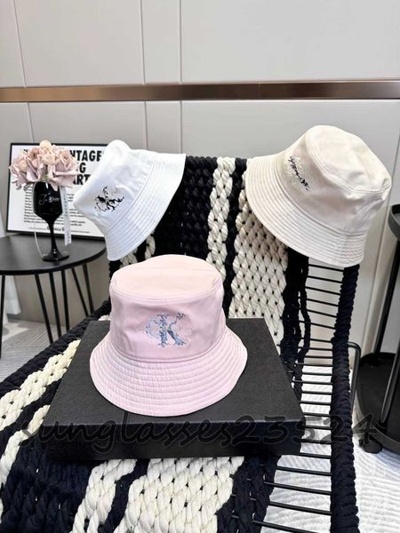 

women's summer designer ball hat couple vacation travel alphabet embroidered hat fisherman hat super high quality, Blue;gray