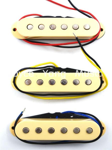 

1 set of 3pcs cream 485052mm single coil pickups for fender stratsq electric guitar pickups9497308
