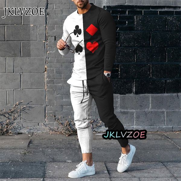 

men's tracksuits men's outfit casual tracksuits long sleeve streetswear vintage o-neck t-shirt sets oversized man tshirt suit 2 pi, Gray