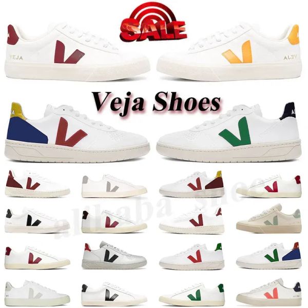 

2023 new veja campo v- cor shoes designer men's and women's sneakers classic white fashion style original low c gui, Black
