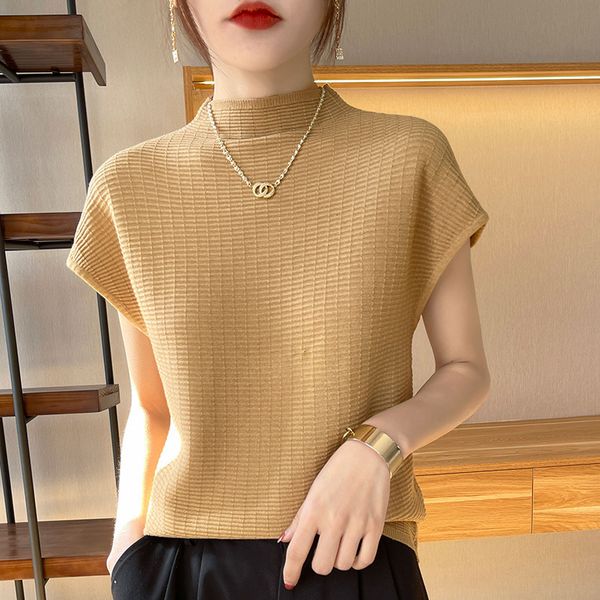 

women's tshirt summer female tshirts short sleeve women oneck solid color fashion women's clothing tee mock neck casual soft t shi, White