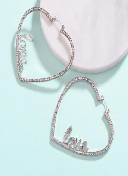 

fashionnew silver gold hoop earrings hollow heart women earring fashion earrings designer jewelry des boucles d039oreilles sta2382763, Golden;silver