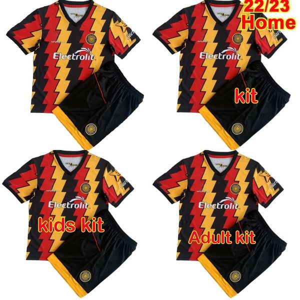 

2023 leones negros udeg mens soccer jerseys mexico liga mx home chid suit kids kit football shirts short sleeve uniforms s-28, Black