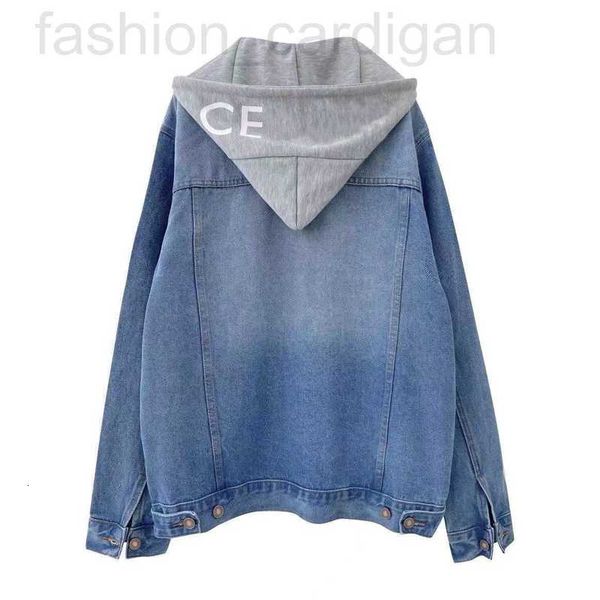 

women's jackets designer womens designer ce hooded denim woman short coats autumn spring style slim for lady jacket coat with button le, Black;brown