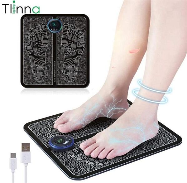 

ems foot massager mat electric health care tens fisioterapia massageador pes muscular terapia fisica massage salud muscle relax 221267547