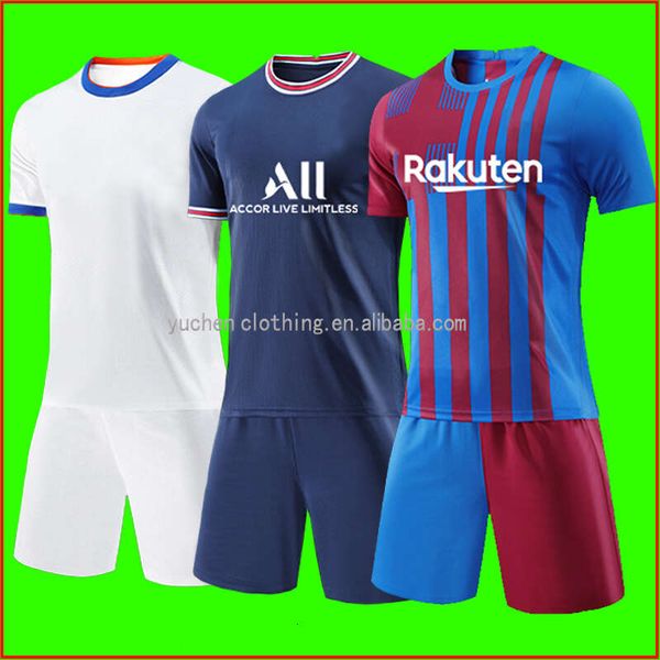 

custom jersey men's sport soccer sets camisa de futebol team shirt football tracksuit uniform, Black;red