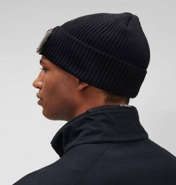 

lens removeable men caps outdoor warm cotton knitted beanies windproof skullcaps casual male winter warm hat 955253, Black;green