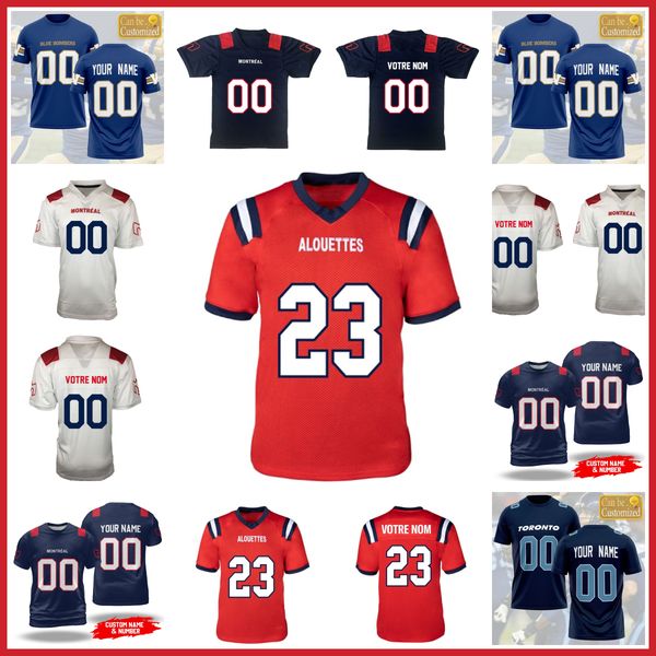 

montreal alouettes football jersey chandler worthy cody fajardo austin mack kaion julien-grant caleb evans mens custom stitched montreal jer, Black