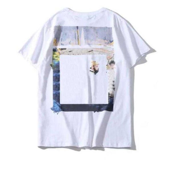 

men's t-shirts off offs white tees arrow summer finger loose casual short sleeve t-shirt for men and women printed letter x on the blac, White;black