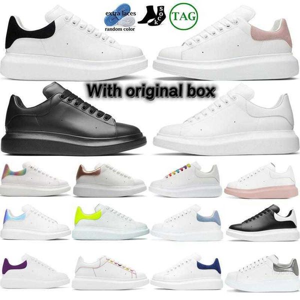 

designer casual shoes women men leather lace up oversized luxury alexanders velvet suede mcqueens trainers mens womens espadrilles platform, Black