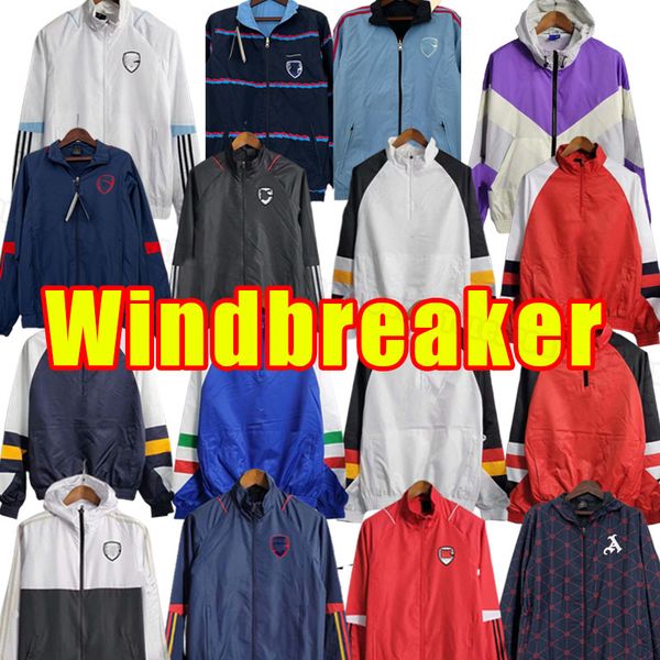 

windbreaker gunners g.jesus soccer tracksuits 23 24 smith rowe pepe saka odegaard thomas martinelli tierney 2023 2024 long sleeve training i, Black