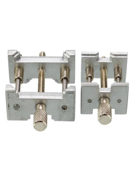 

repair tools kits 2pcsset metal watch movement holder fixed base multi function for watchmaker clamp watches accessories1587932