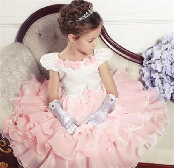 

formal flowers girl dresses for girls wedding party dress summer 2017 layered ruffles patchwork children brand kids clothes 7461674, White;blue