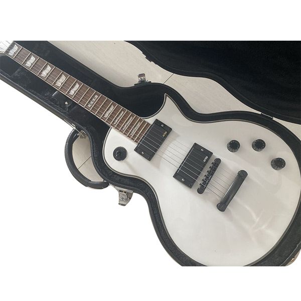 

factory active pickup custom white electric guitar with beautiful sound