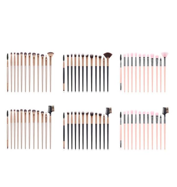 

cosmetics 12pcs foundation makeup eye make up brushes 3 colors eyeshadow brush set brocha de maquillaje kit6552547