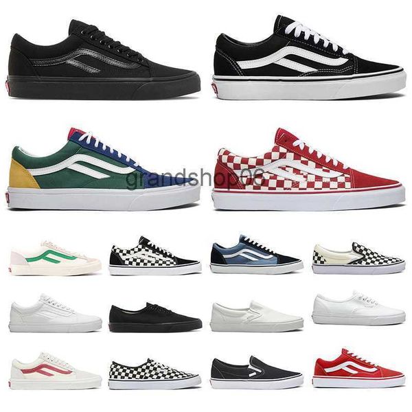 

designer shoes old skool casual van skateboard black white vance mens womens fashion plate-forme outdoor flat size 36-44