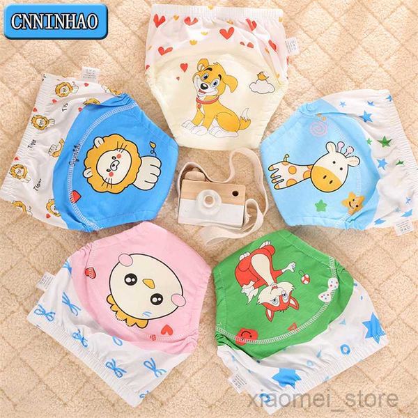 

cloth diapers 6 layers cute cartoon printed toddler training pants baby washable underwear kid cloth diaper infant breathable reusable nappi