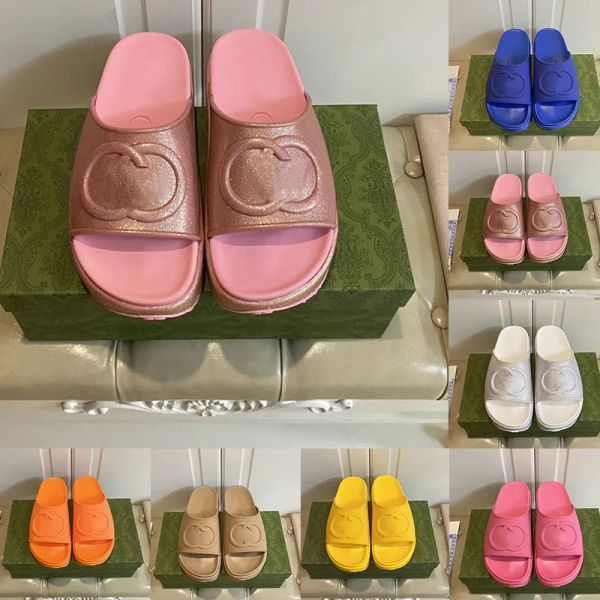 

interlocking letters sandals g miami camaron pink black white womens fashion platforms sandal soft designer slides flats scuffs woman dh fos