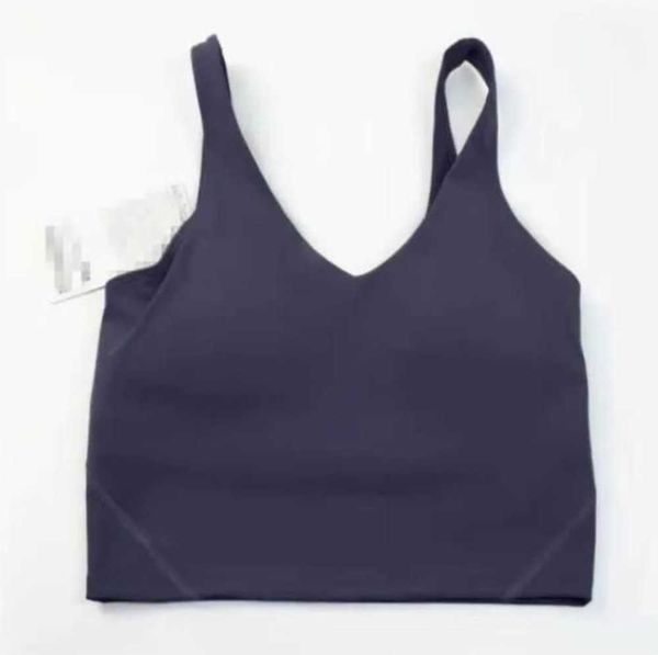 

2023yoga outfit lu-20 u type back align tank gym clothes women casual running nude tight sports bra fitness beautiful underwear vest shirt, Black;white