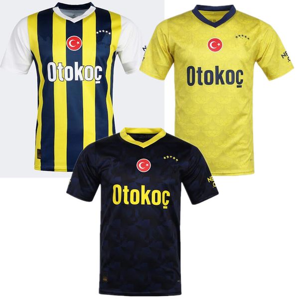 

2023 24 men's t-shirts fenerbahce home and away shirts dursan rossi kahevich custom t-shirts, White;black