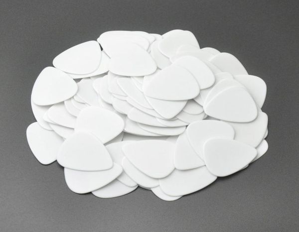 

100pcs heavy 1mm 351 delrin guitar picks plectrums white013502466