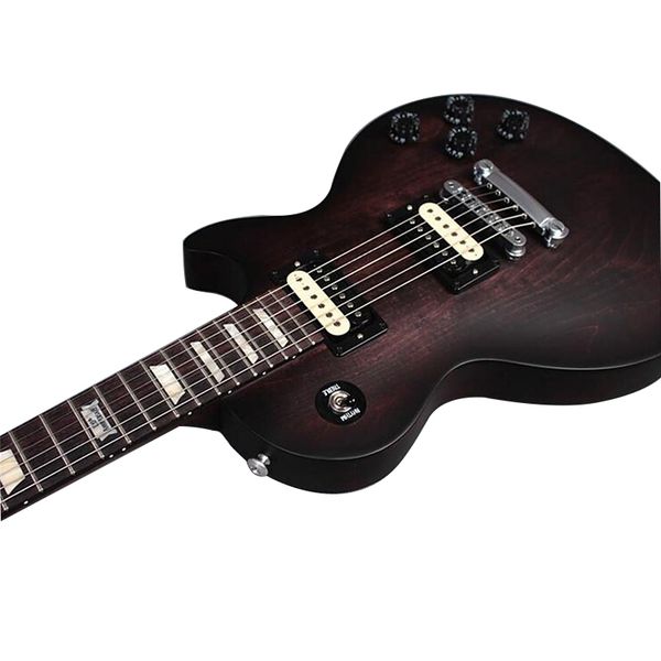 

factory matte red brown electric guitar rosewood fretboard high quality