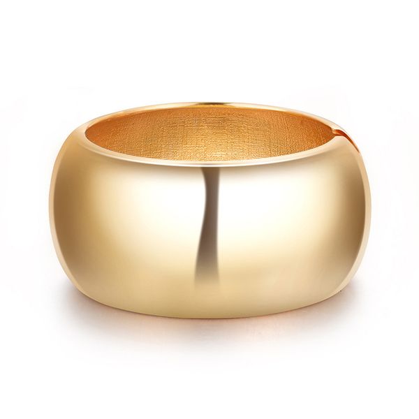 

bangle simple design smooth alloy cuff bracelets for women statement jewelry classic big bangle manchette punk accessories 230630, Black