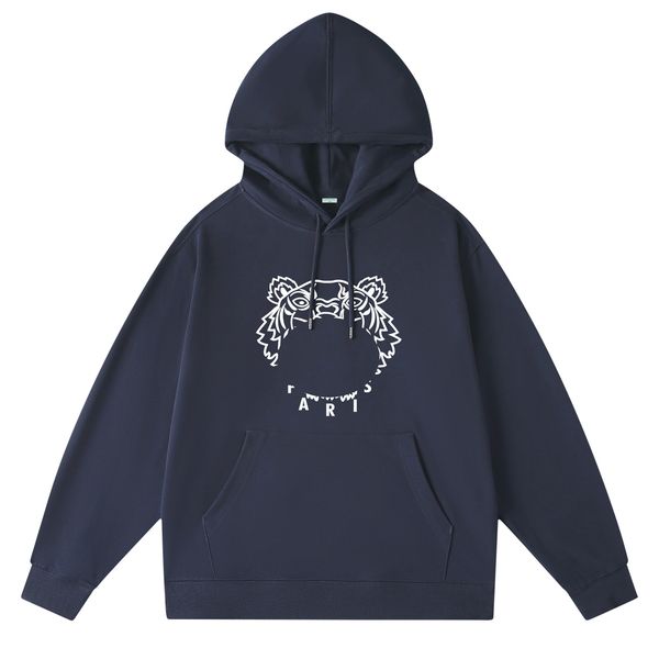 

new 23ss mens hoodie sweatshirts ugly christmas ubergrosser triangle twist letter print tiger head lulule hoodie two color trippy trouser tr, Black