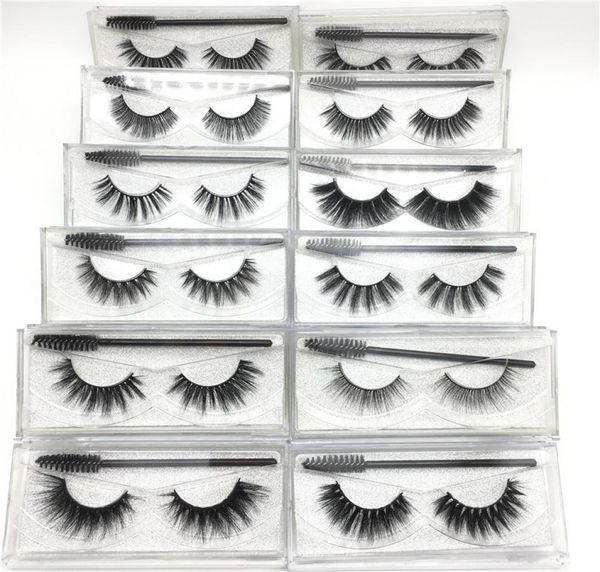 

3d mink eyelash false eyelashes natural long fake eyelash extension with portable eyelashes brush thick faux 3d mink eyelashes eye3409324