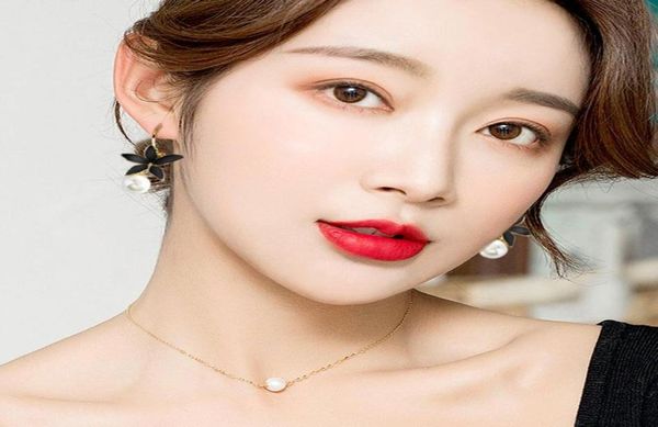 

black white asymmetrical earrings mismatched dangling hanging pearl cute drop earring gift for woman girls jewelry dangle chande1178486, Silver