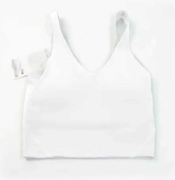 

2023yoga outfit lu-20 u type back align tank gym clothes women fashion casual running nude tight sports bra fitness beautiful underwear fas, Black;white