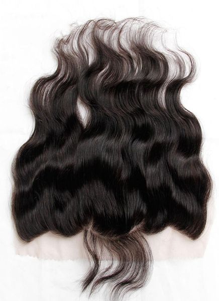 

grade 8a indian body wave wavy lace frontal closure size 13quotx4quot full lace frontal 100 unprocessed virgin human hair clo3115184, Black;brown