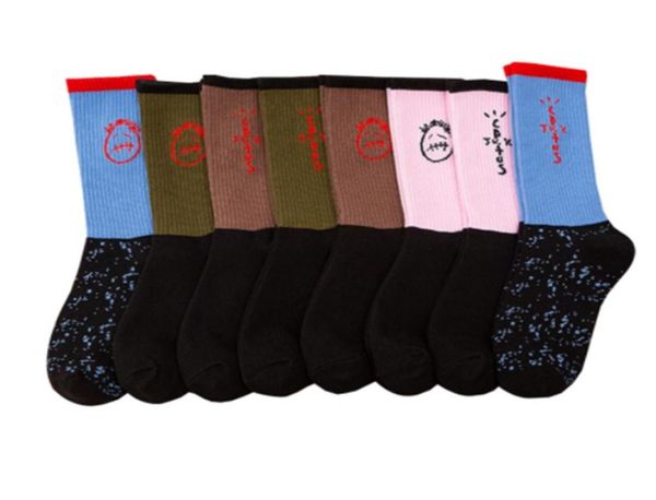 

22new 3 pairs of socks men and women spot autumn tide sock new stitching aj spot cotton hip hop street basketball whole8331905, Black