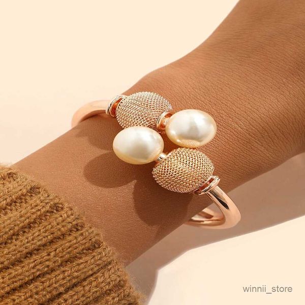 

charm bracelets bracelet adjustable new style creative simple lady pearl spherical atmosphere lady jewelry r230701, Golden;silver