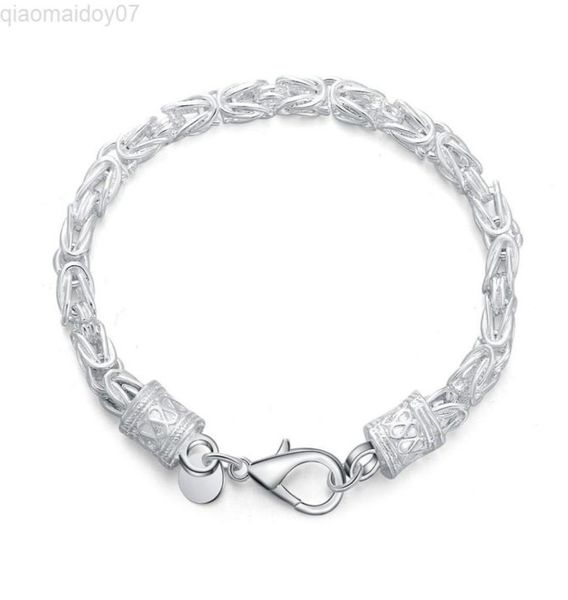 

new style 925 silver necklace lobster bracelet for women and men fashion wedding engagement jewelry l2208087468018, Black